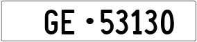 Truck License Plate